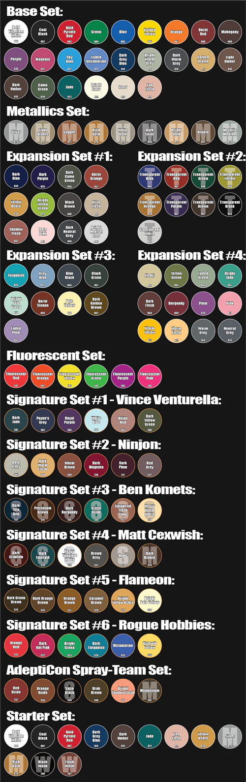 Paint: Monument Hobbies - Pro Acryl -All Paints including AMP Colors