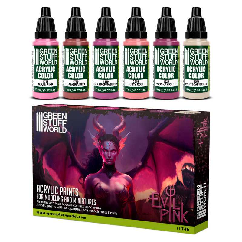 Paint: Green Stuff World (Set) - Evil Pink