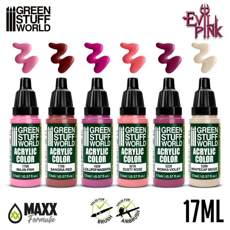 Paint: Green Stuff World (Set) - Evil Pink