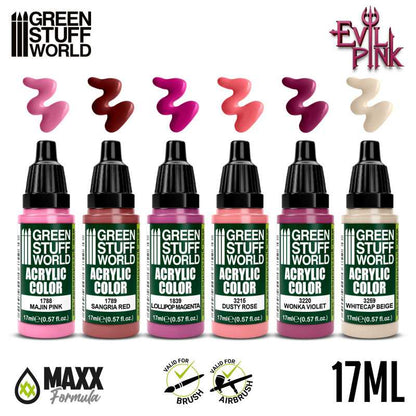 Paint: Green Stuff World (Set) - Evil Pink